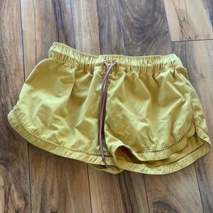 Prana yellow shorts